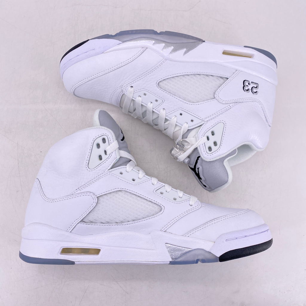 Air Jordan 5 Retro "Metallic White" 2015 New Size 9.5