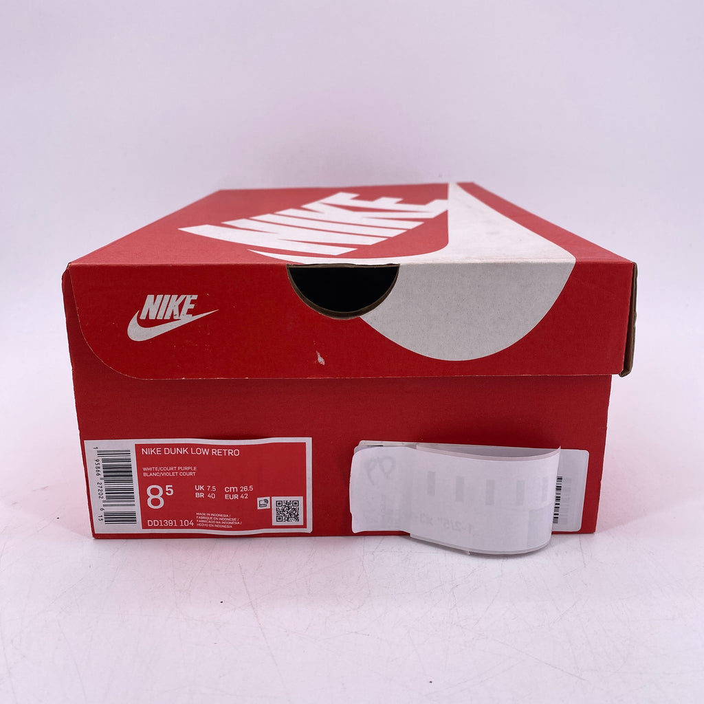 Nike Dunk Low Retro "Court Purple" 2022 New Size 8.5