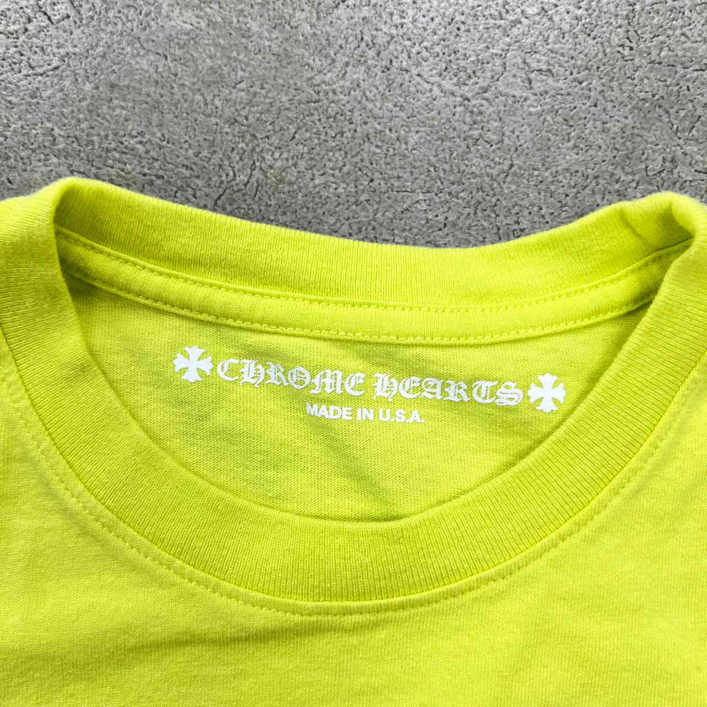 Chrome Hearts T-Shirt "MATTY BOY LINK" Neon Used Size M