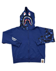 Bape Zip Up "GIANT SHARK" Blue Used Size XL