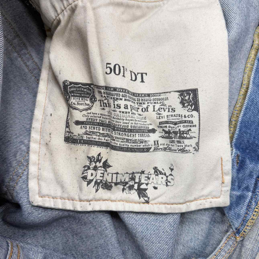 Denim Tears Jeans "COTTON WREATH" Blue Used Size 42