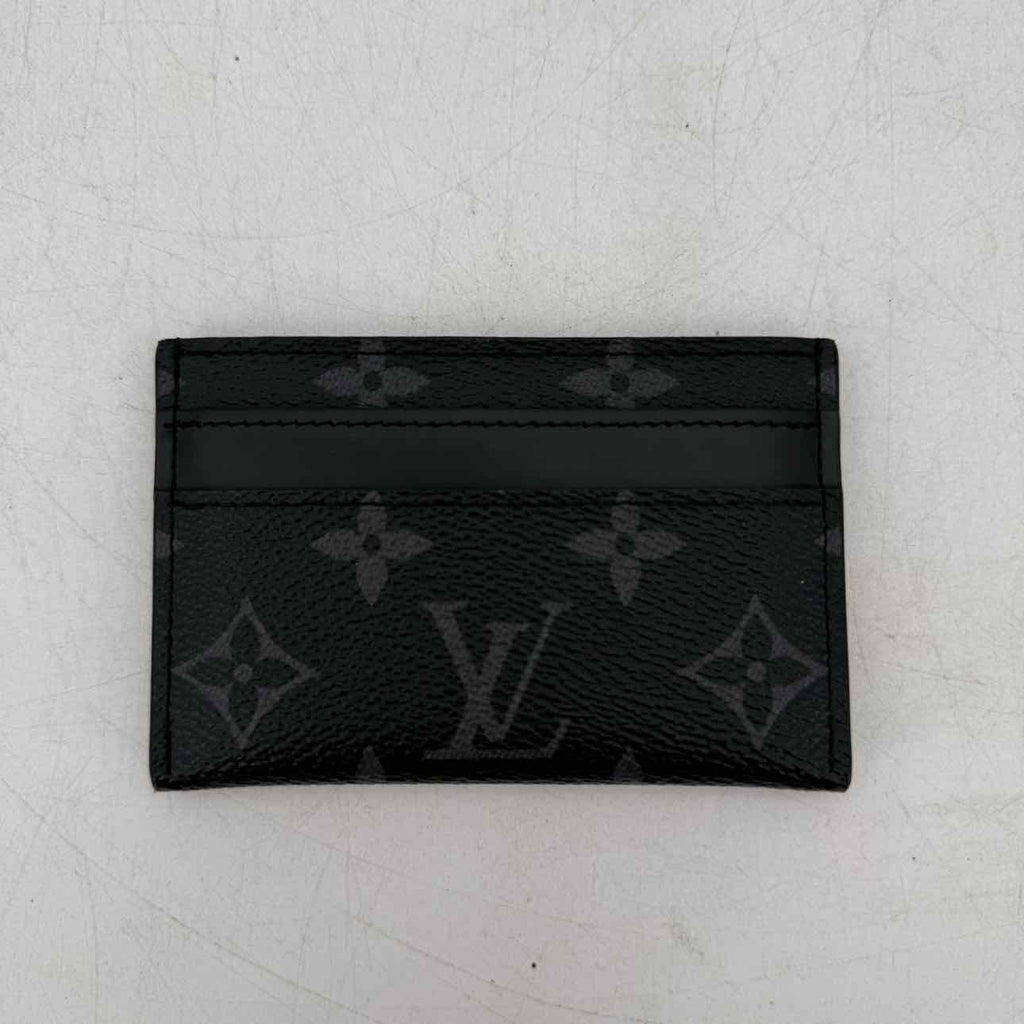 Louis Vuitton Card Holder "MONOGRAM" Used Black