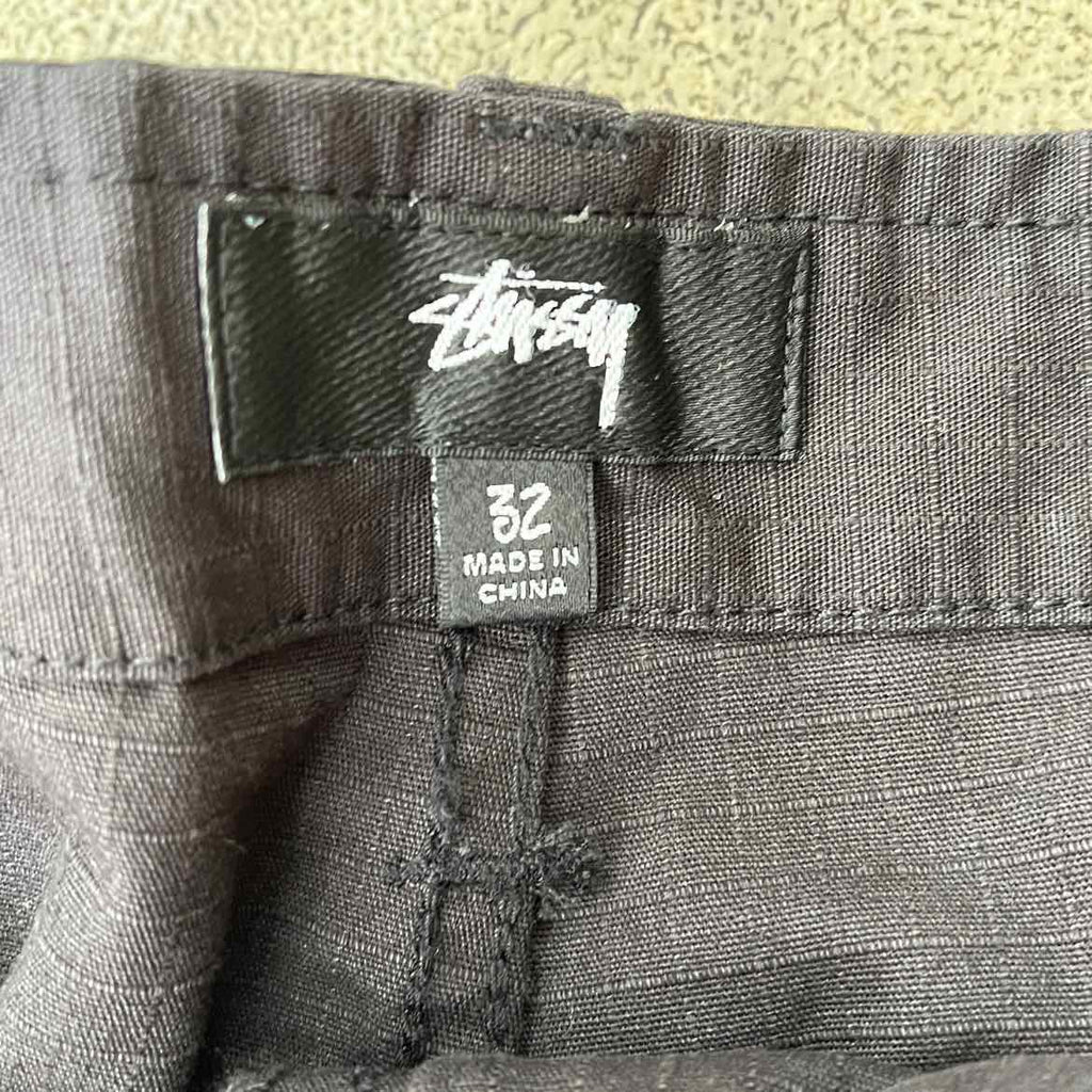 Stussy Shorts "RIPSTOP" Used Black Size 32