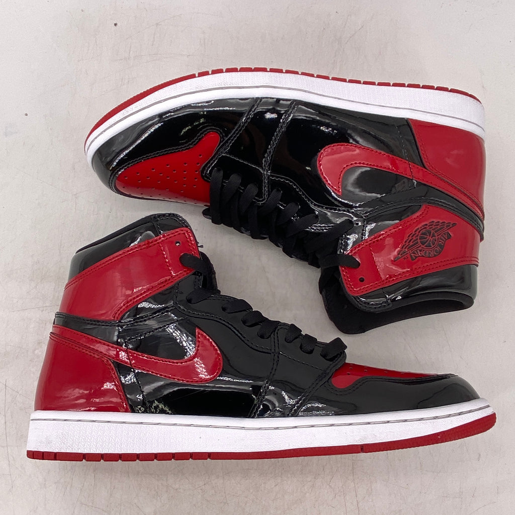 Air Jordan 1 Retro High OG "Patent Bred" 2021 Used Size 10.5