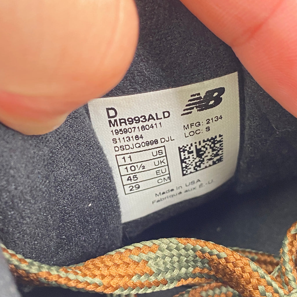 New Balance 993 "Ald Brown" 2021 Used Size 11