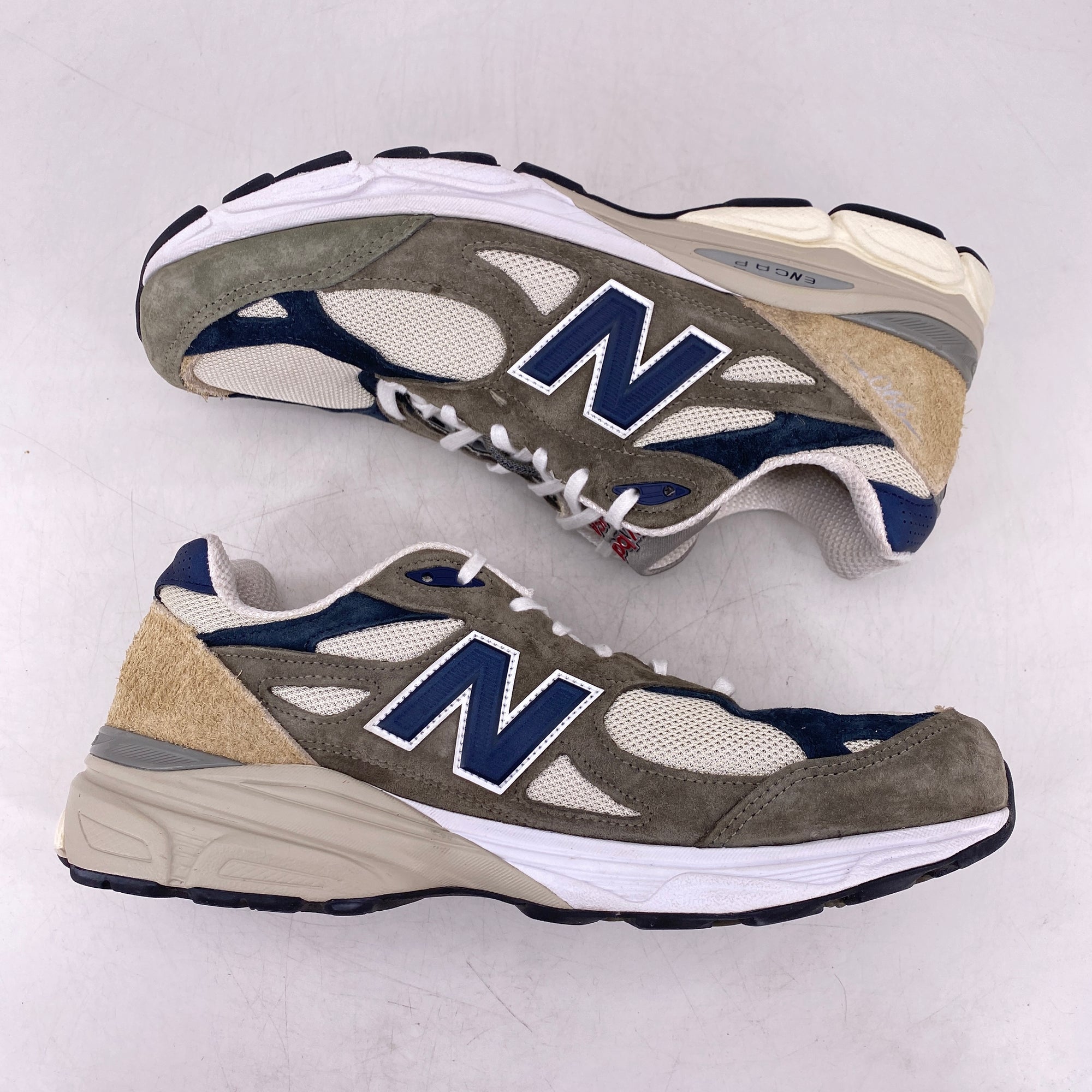 New Balance 990V3 &quot;Grey Blue Olive&quot; 2022 Used Size 11