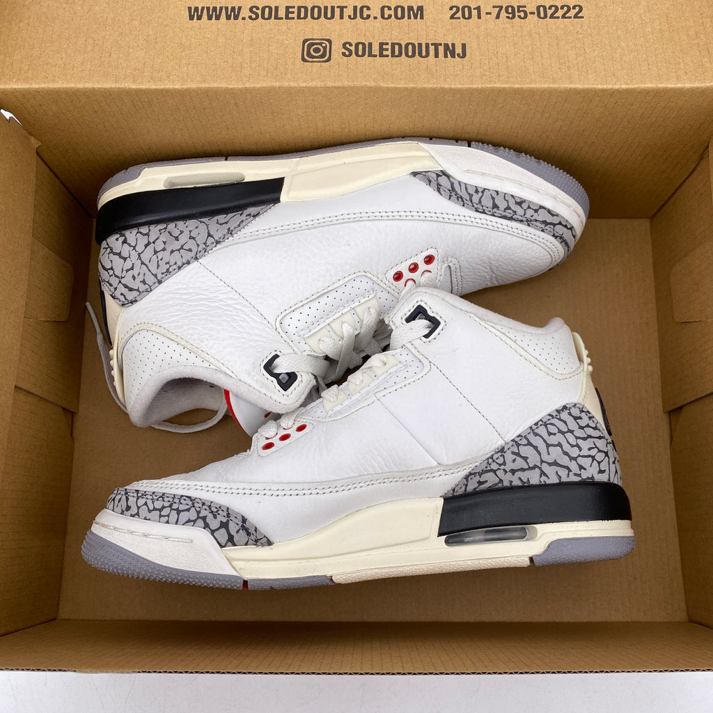 Air Jordan (GS) 3 Retro "White Cement Reimagined" 2023 Used Size 4.5Y