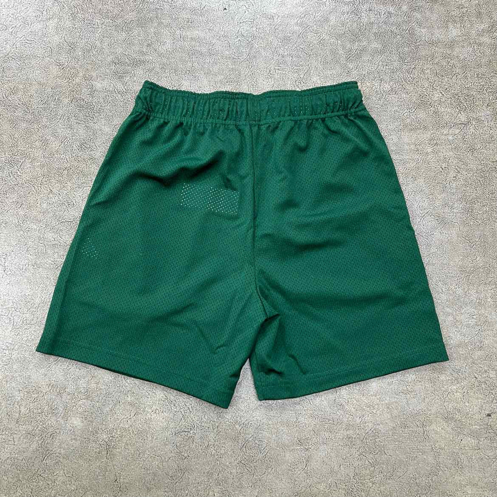 Eric Emanuel Mesh Shorts "BASIC LOGO" Forest Green New Size M