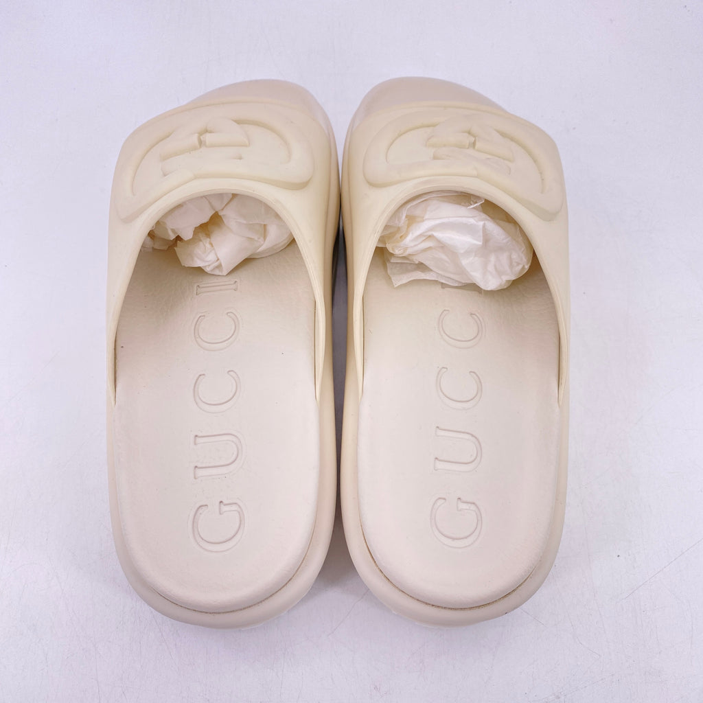 Gucci Oversized Slide "Interlocking Gg"  New Size 36