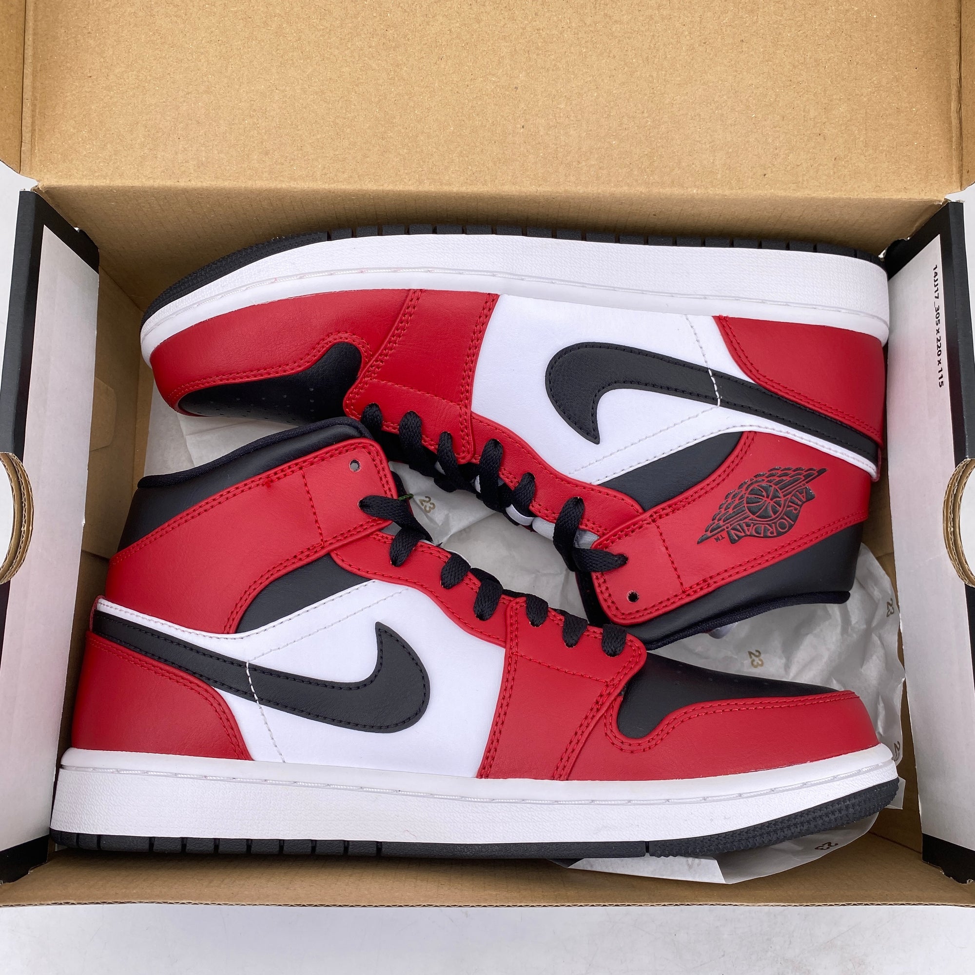 Air Jordan 1 Mid &quot;Chicago Toe&quot; 2020 New Size 9