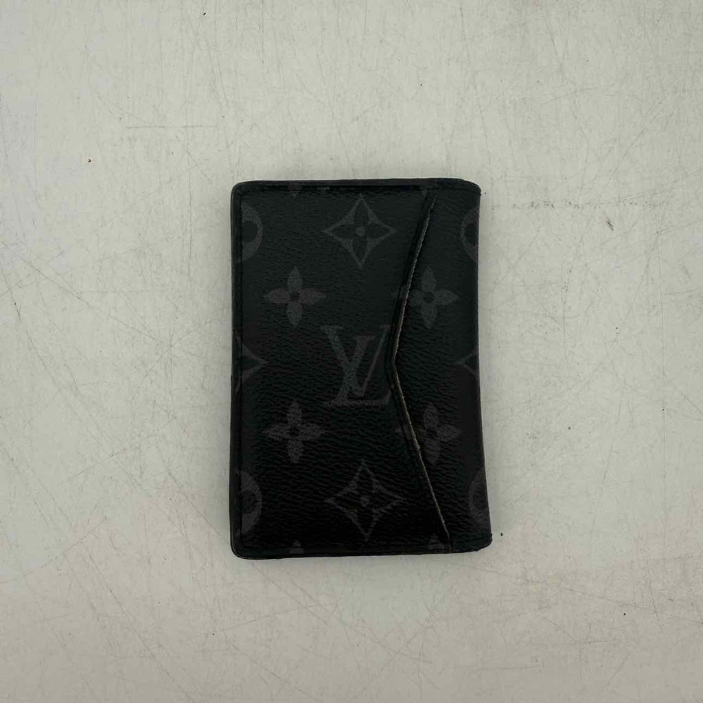Louis Vuitton Wallet "MONOGRAM ECLIPSE" Used Black Size OS