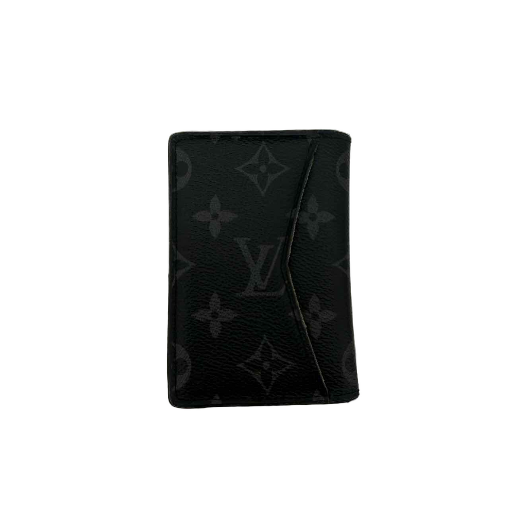 Louis Vuitton Wallet "MONOGRAM ECLIPSE" Used Black Size OS
