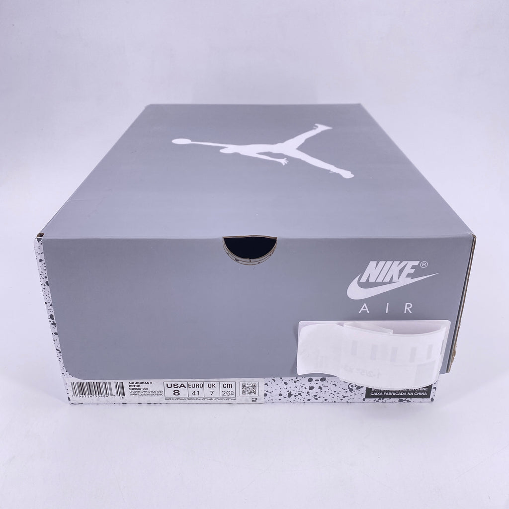 Air Jordan 5 Retro "Wolf Grey" 2026 New Size 8