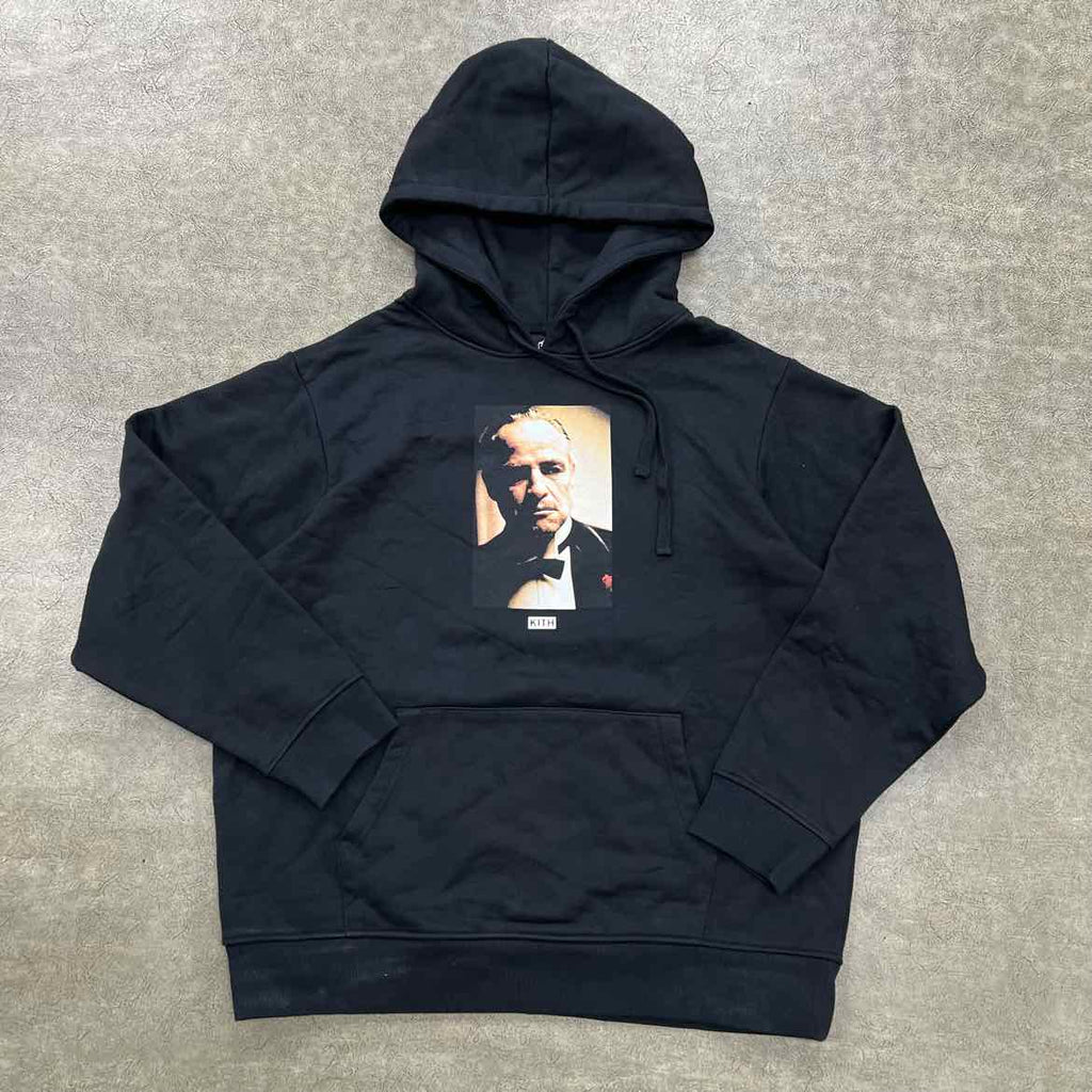 Kith Hoodie "GODFATHER" Black New Size XXL