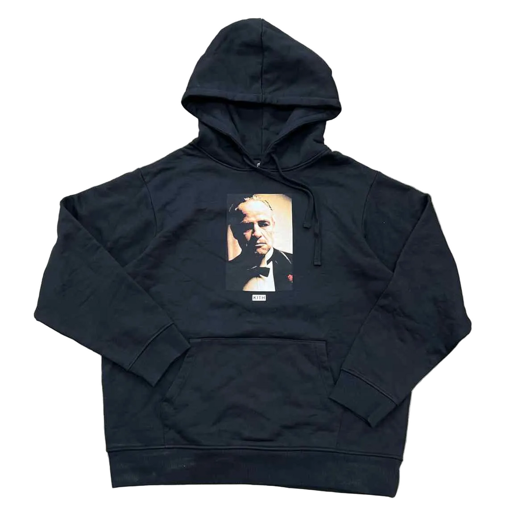 Kith Hoodie "GODFATHER" Black New Size XXL