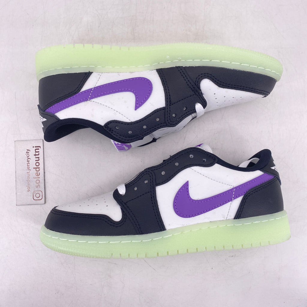 Air Jordan (GS) 1 Retro Low "Black Raspberry" 2024 New Size 4.5Y