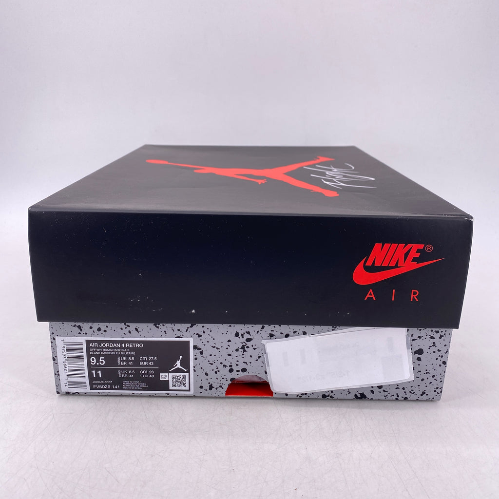 Air Jordan 4 Retro "Military Blue" 2024 New Size 9.5