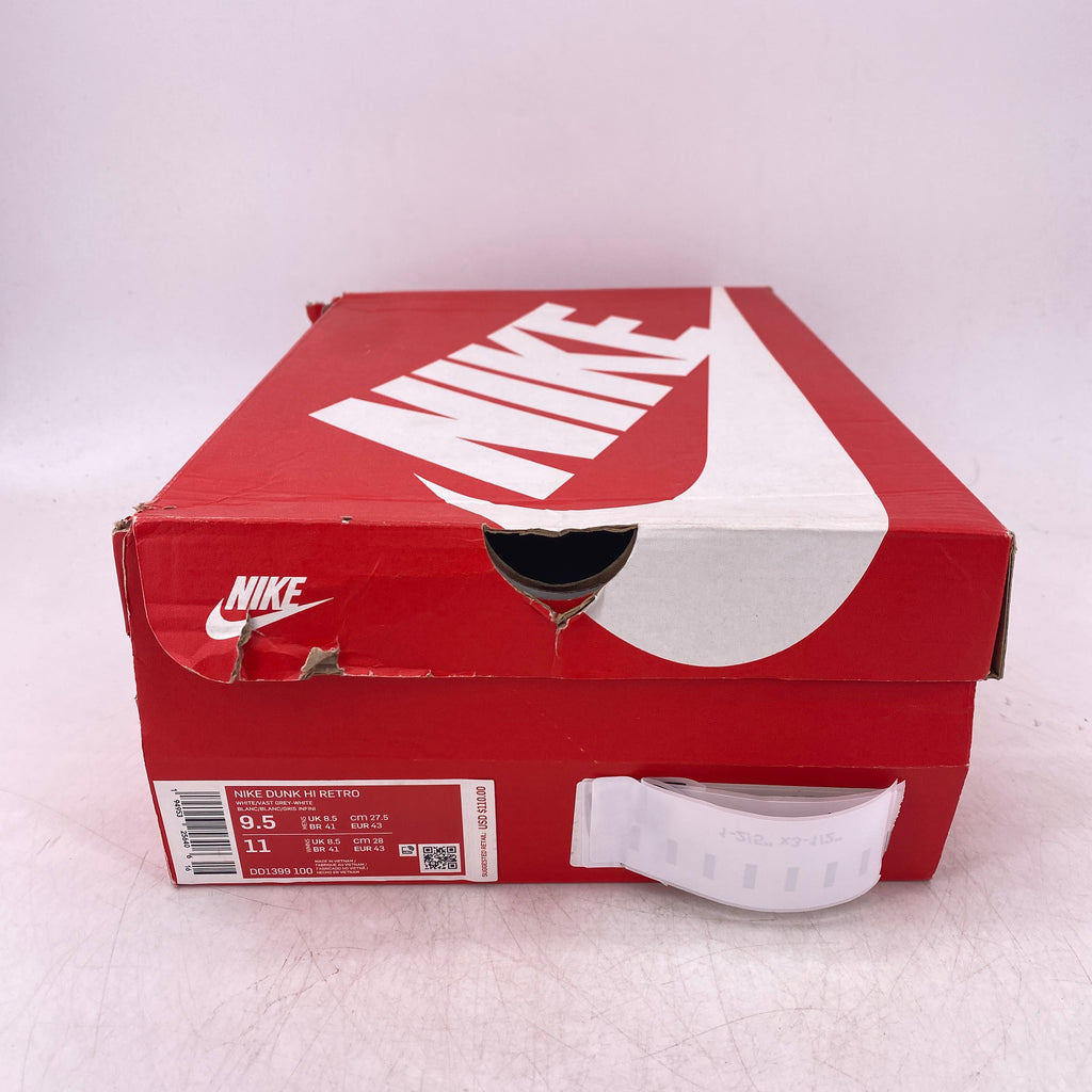 Nike Dunk High Retro "Vast Grey" 2021 New Size 9.5