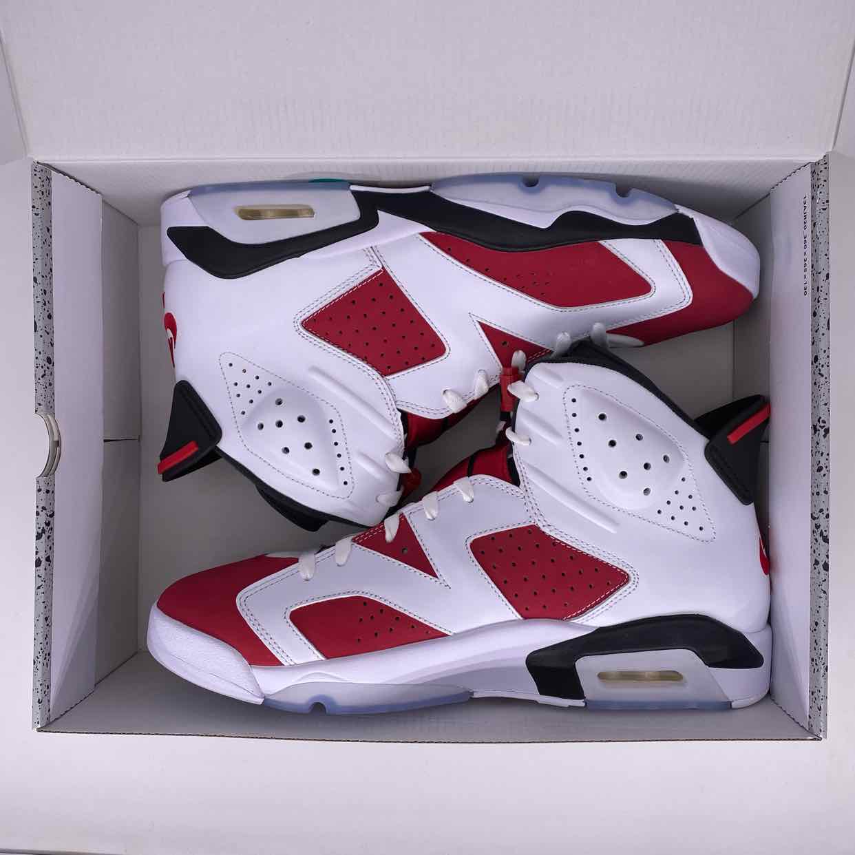 Jordan 6 carmine size 2024 13