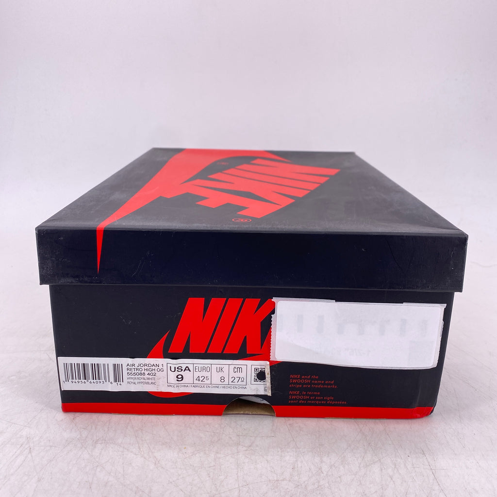 Air Jordan 1 Retro High OG "Hyper Royal Sg" 2021 New Size 9