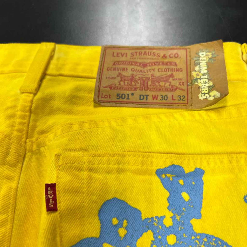 Denim Tears Jeans "GRADIENT" Yellow Used Size 30