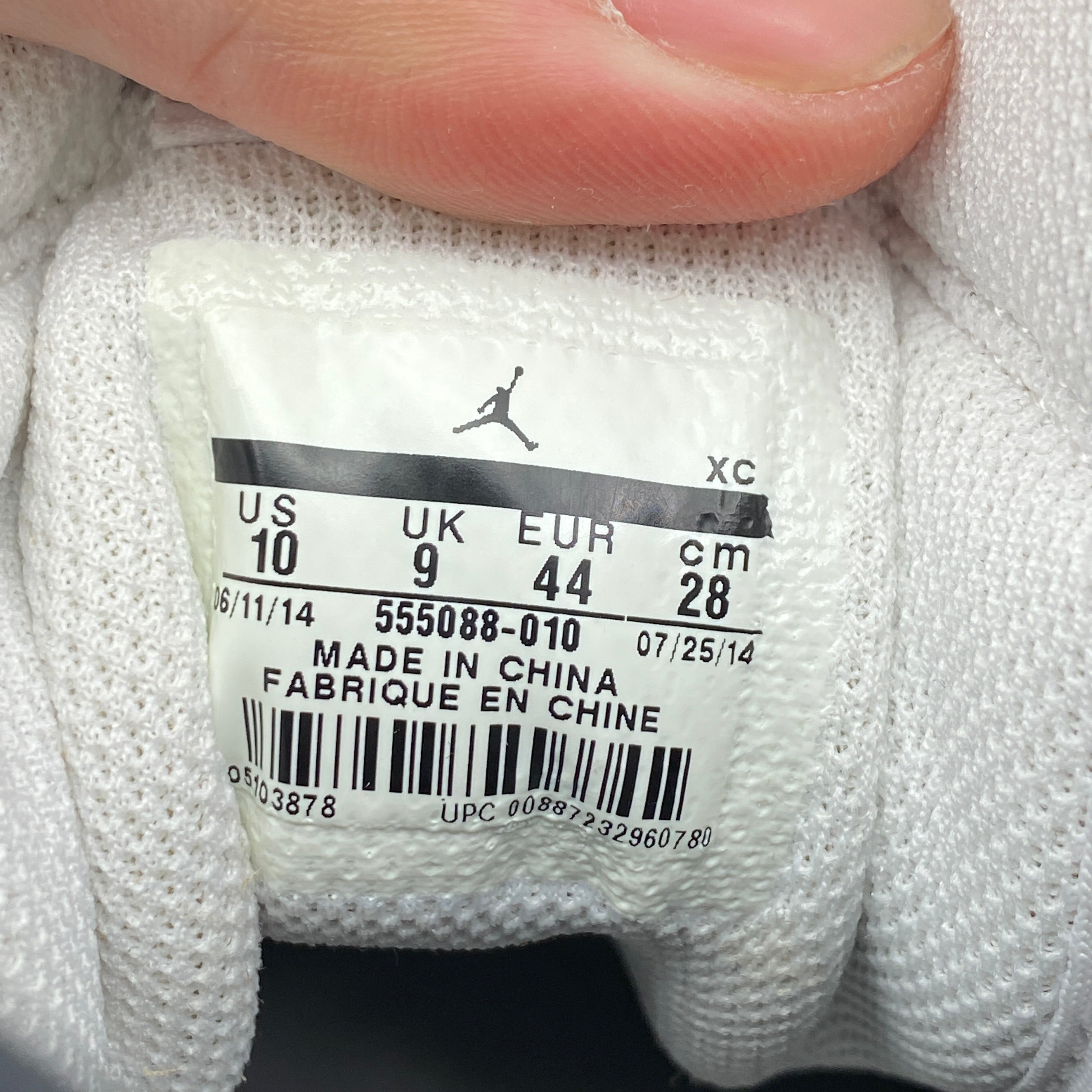 Air Jordan 1 Retro High OG &quot;Black White&quot; 2014 New Size 10