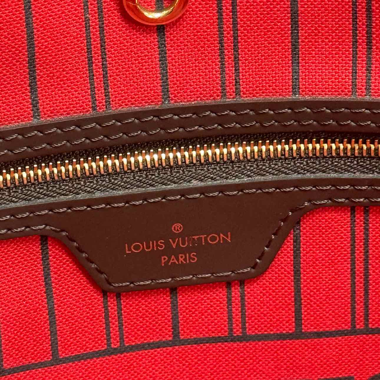 Louis Vuitton Neverfull MM &quot;DAMIER EBENE&quot; Used Brown Size MM