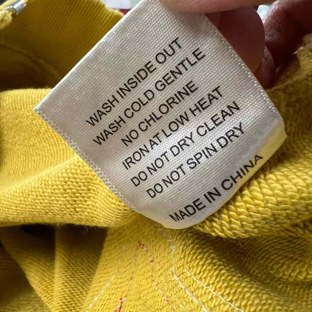 Vale Zip Up "SUN CLUSTERED" Yellow New Size M