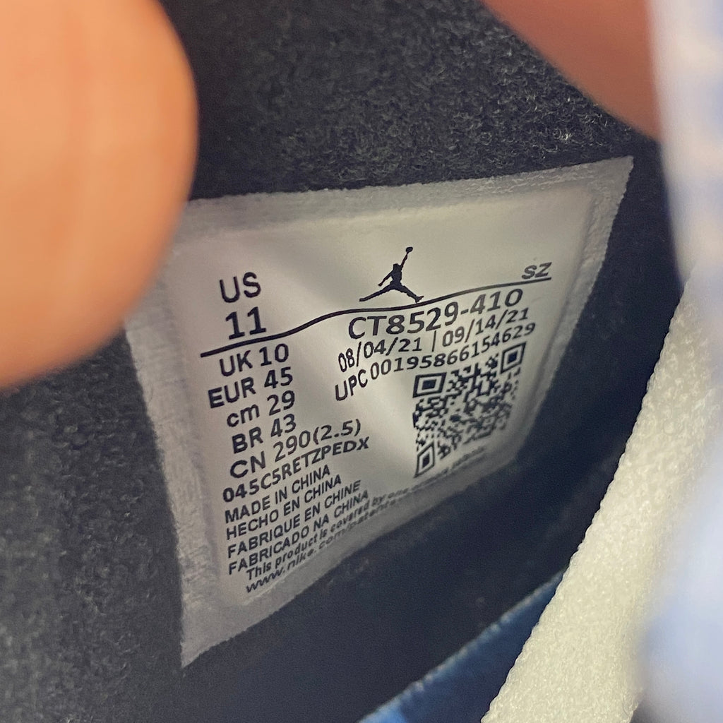 Air Jordan 6 Retro "Unc" 2022 New Size 11