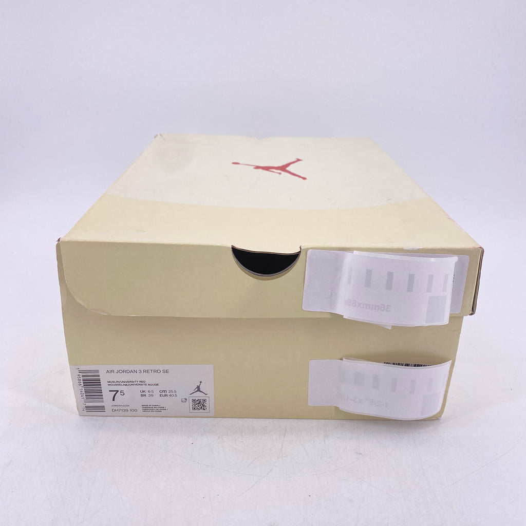 Air Jordan 3 Retro "Muslin" 2022 New Size 7.5