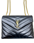 YSL Handbag "LOULOU SMALL" New Black Size Small