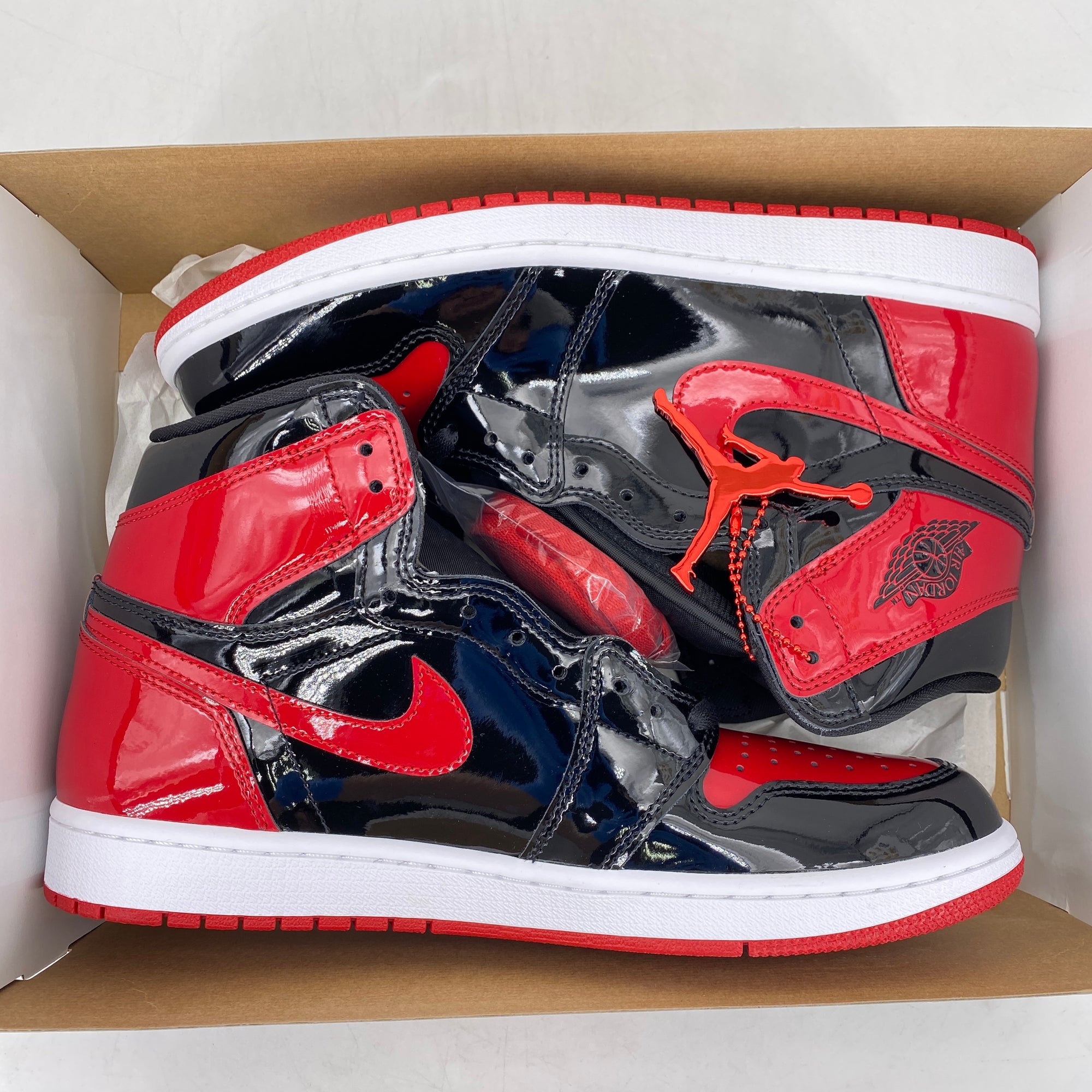 Air Jordan 1 Retro High OG &quot;Patent Bred&quot; 2021 New Size 10.5