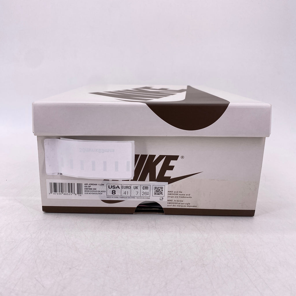 Air Jordan 1 Retro Low "Travis Scott Medium Olive" 2024 New Size 8