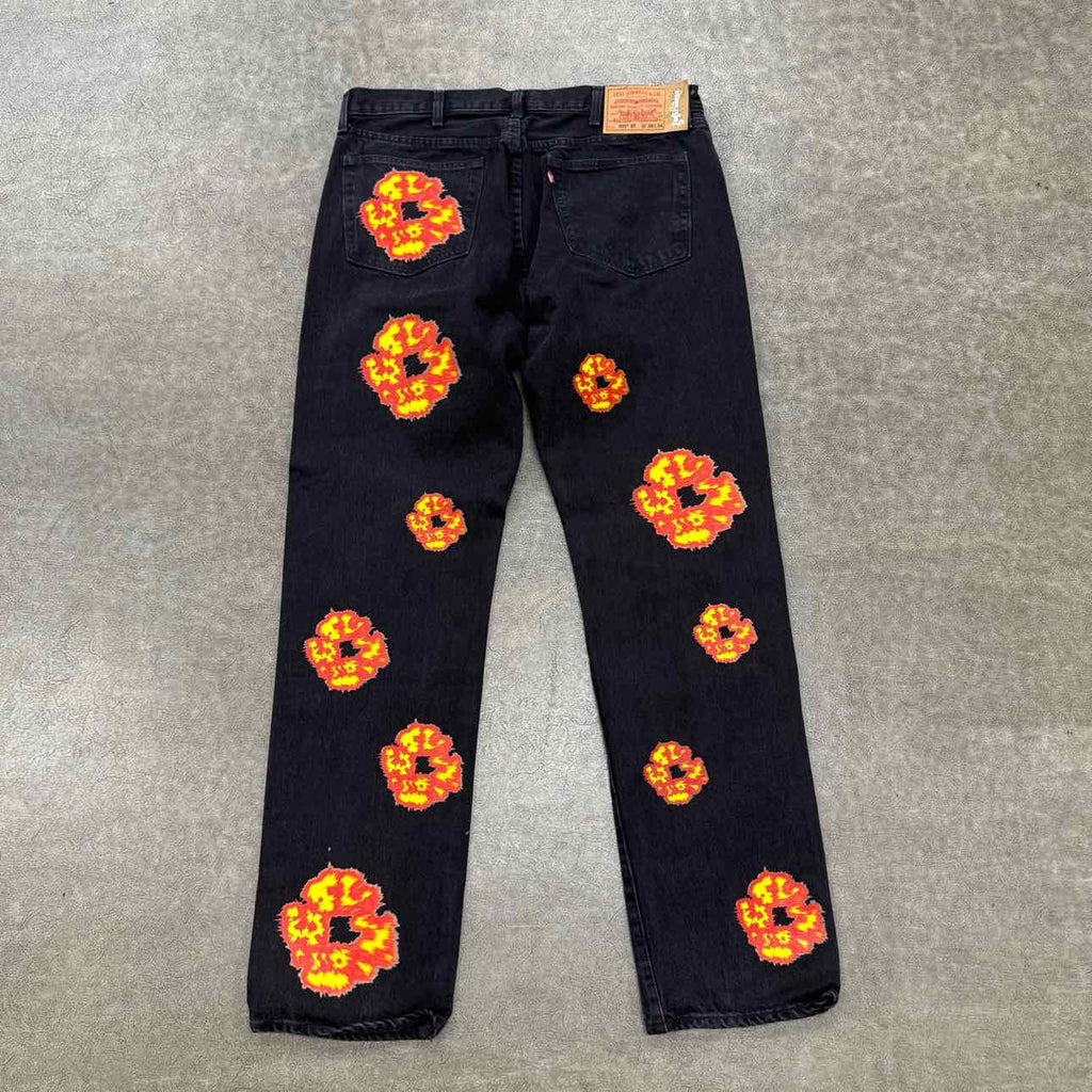 Denim Tears Jeans "OFFSET" Black Used Size 38