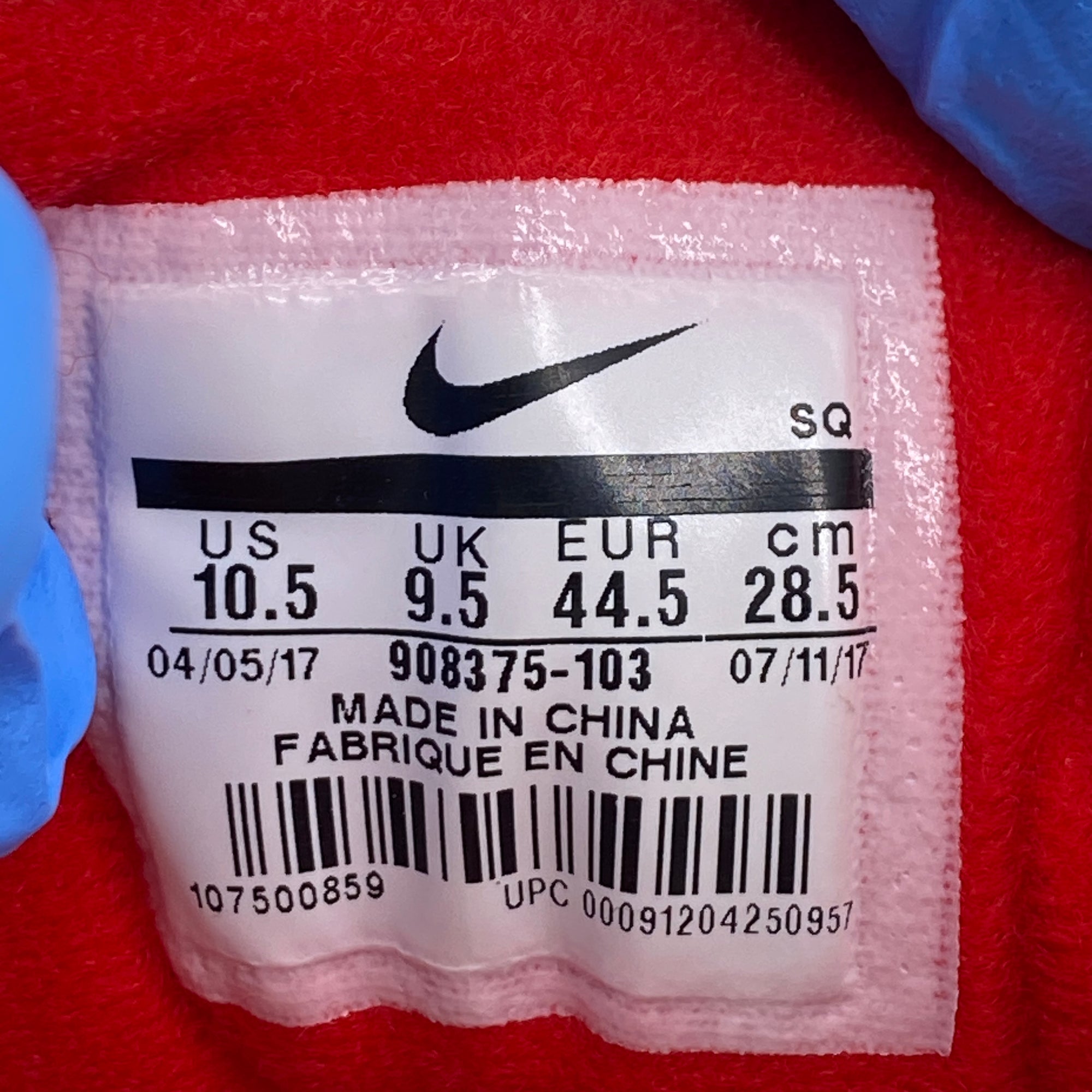 Nike Air Max 1 &quot;Anniversary Red&quot; 2017 New Size 10.5