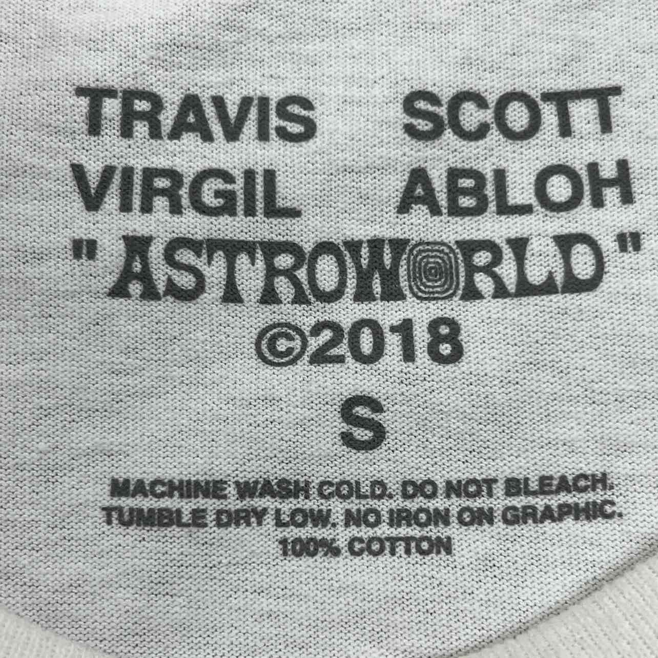 Travis Scott T-Shirt &quot;VIRGIL ABLOH&quot; Used Size S
