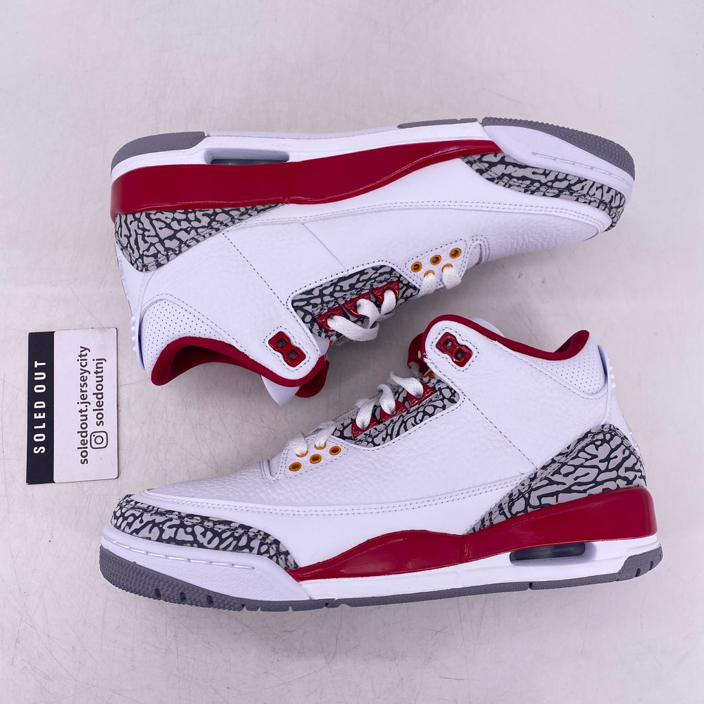 Air Jordan 3 Retro "Cardinal" 2022 New Size 8