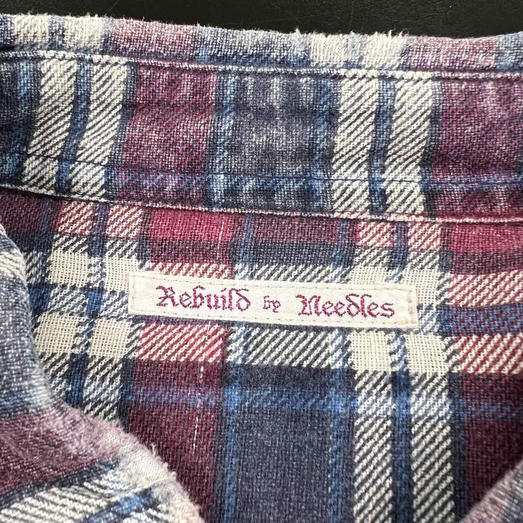 Needles Button Up "REBUILT" Multi-Color Used Size XL