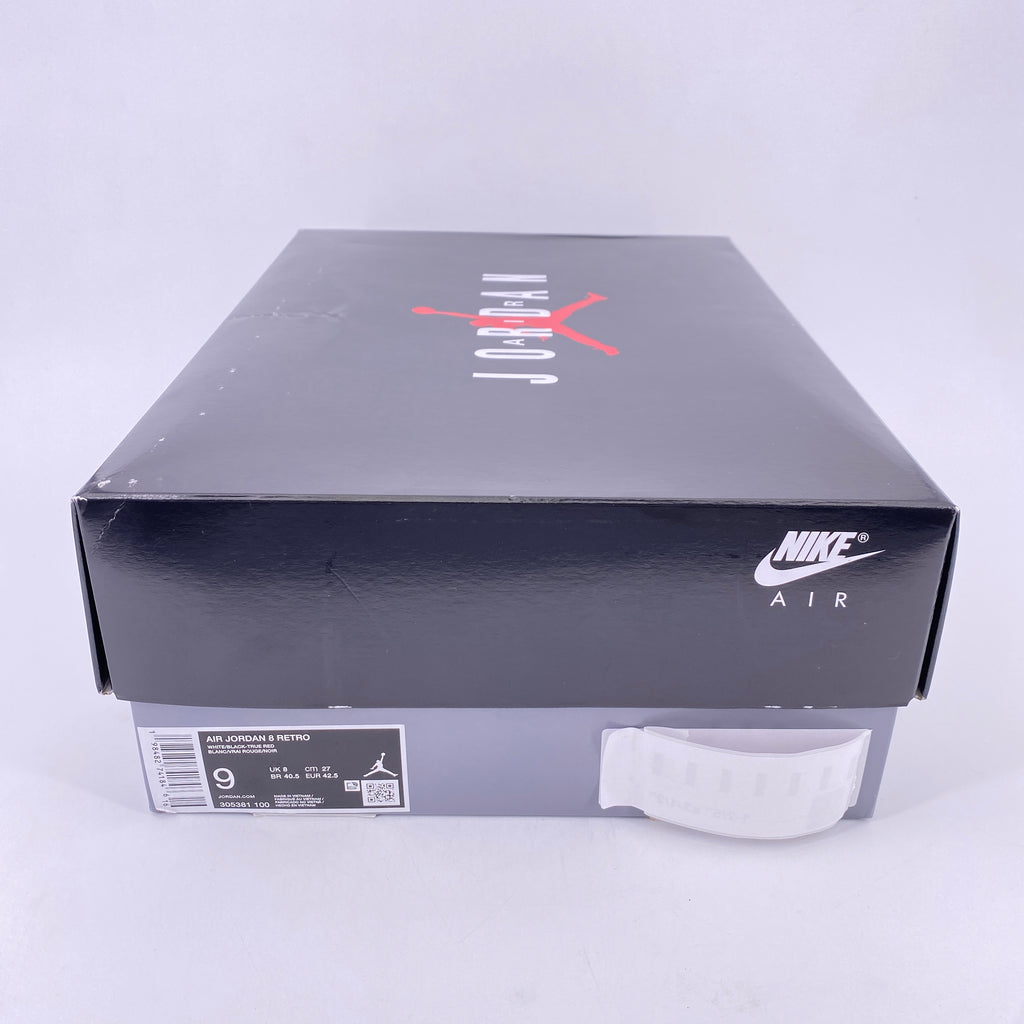 Air Jordan 8 Retro "White True Red" 2025 New Size 9