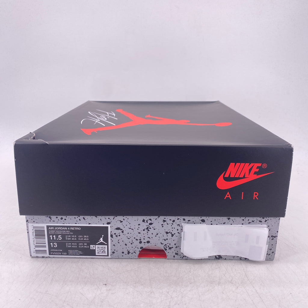 Air Jordan 4 Retro "White Cement" 2025 New Size 11.5
