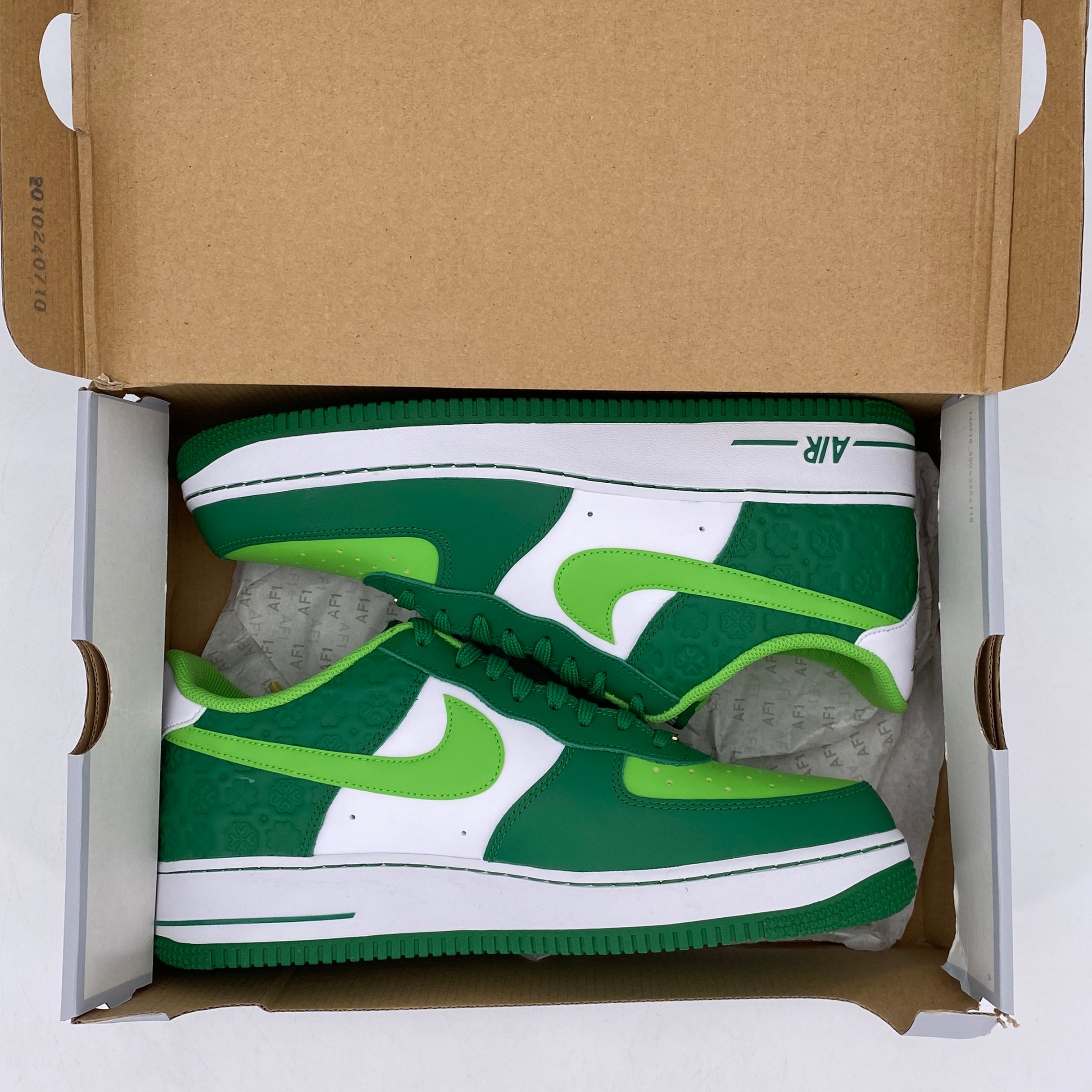 Nike Air Force 1 &#39;07 &quot;Shamrock St.Patricks Day&quot; 2021 New Size 10.5