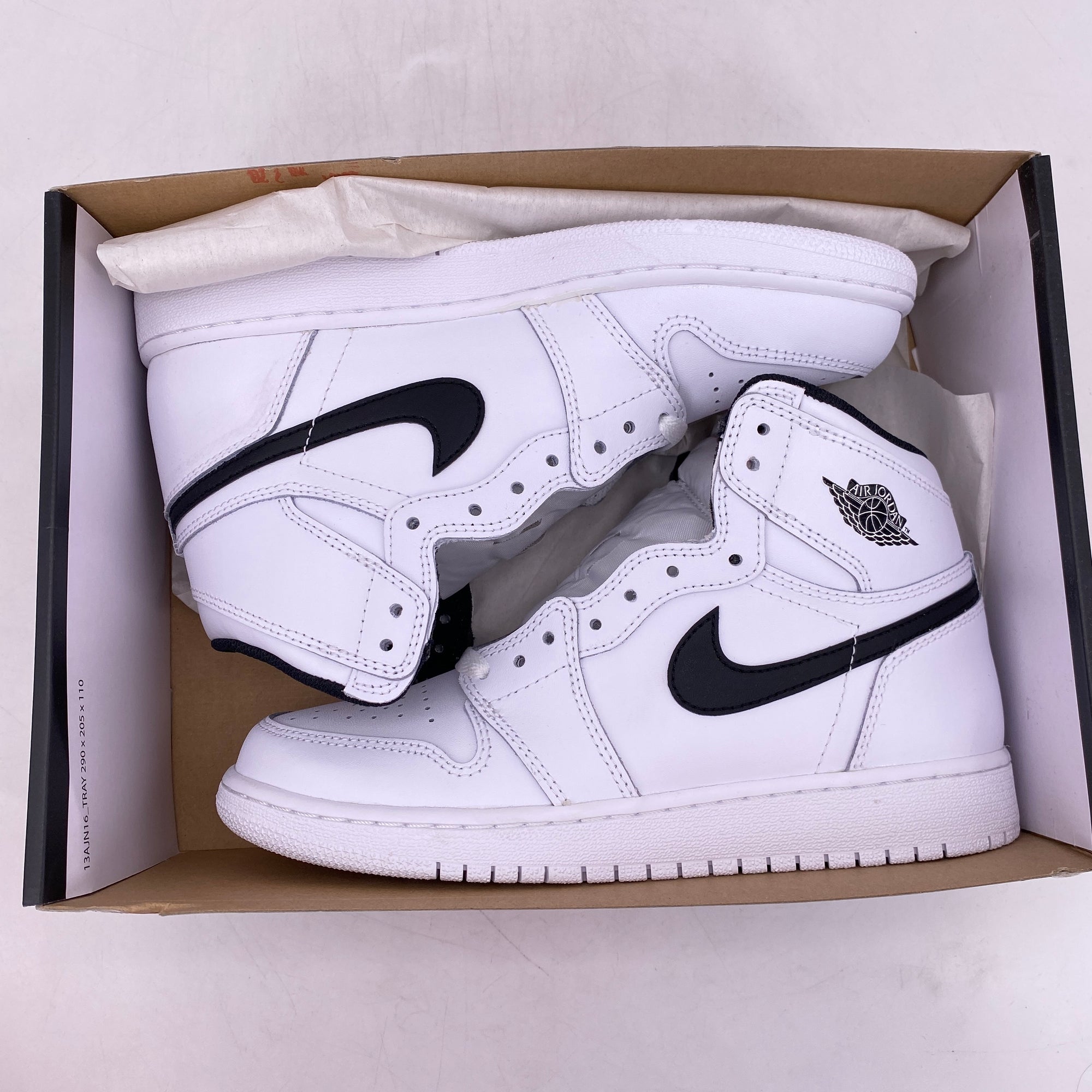 Air Jordan (GS) 1 Retro High OG "Ying Yang White" 2016 New Size 6Y