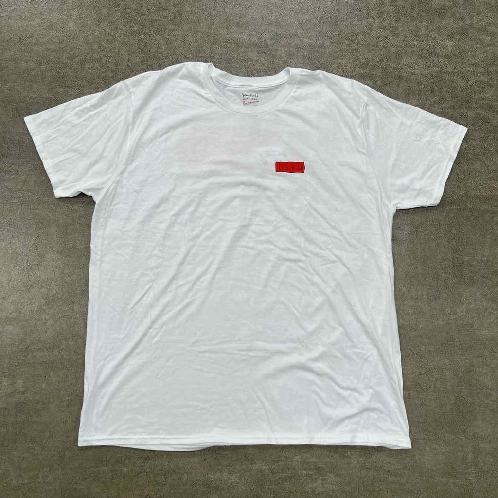 Tom Sachs T-Shirt "I.S.R.U" White Used Size 2XL