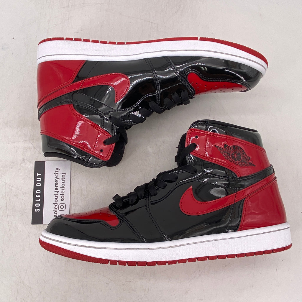 Air Jordan 1 Retro High OG "Patent Bred" 2021 Used Size 10.5