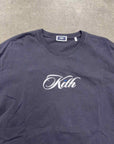 Kith T-Shirt "CURSIVE LOGO" Black Used Size L