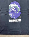 Bape T-Shirt "TIE DYE APE HEAD" Multi-Color New Size M