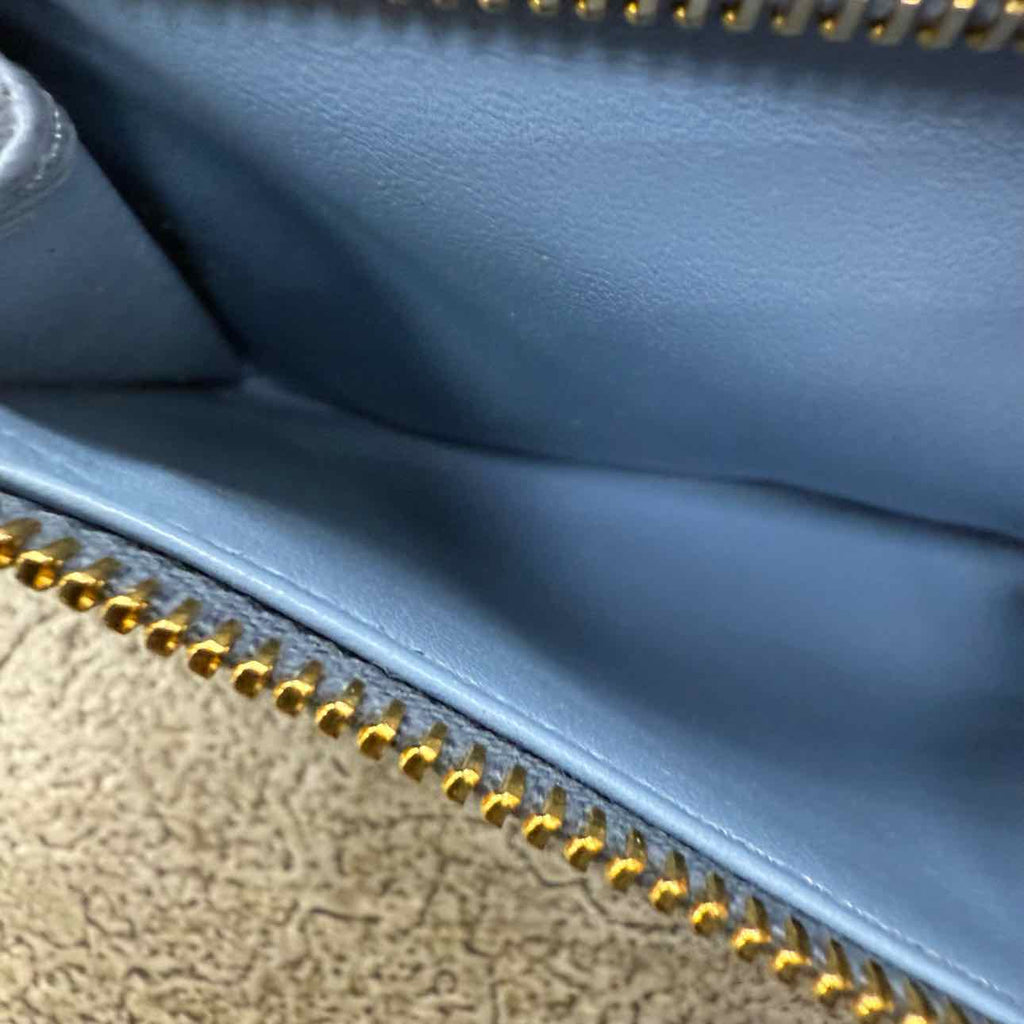 Prada Wallet Used Blue