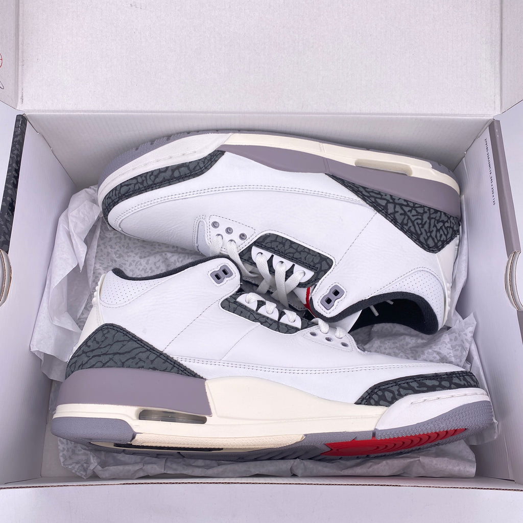 Air Jordan 3 Retro "Cement Grey" 2024 New Size 10.5