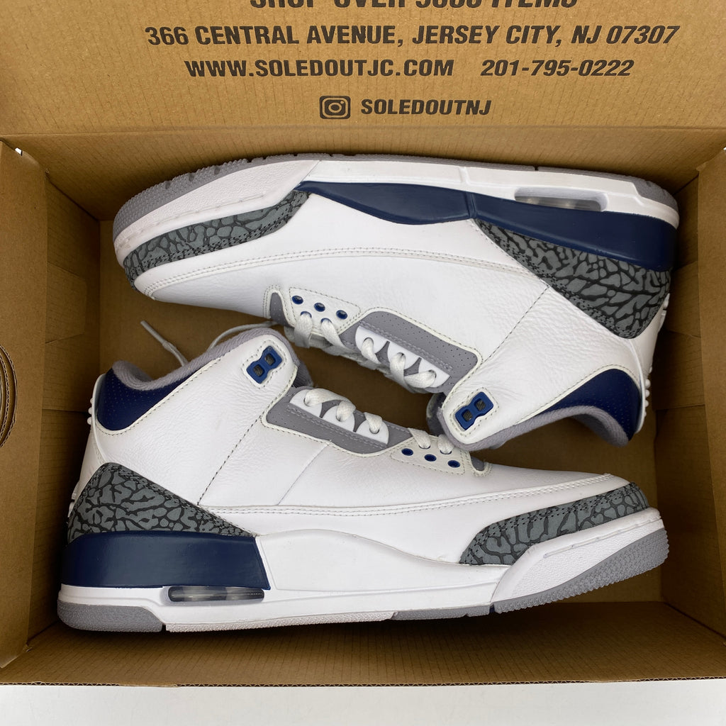Air Jordan 3 Retro "Midnight Navy" 2023 New Size 9.5