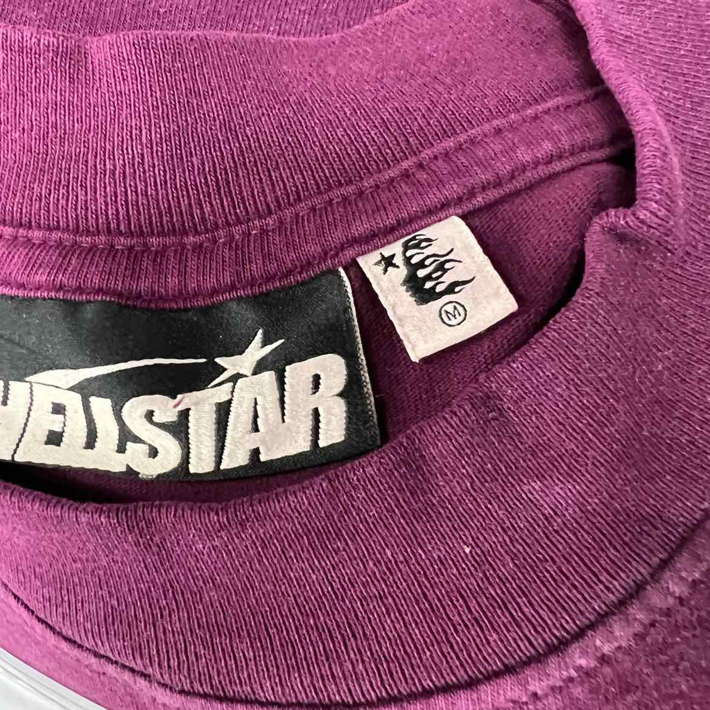 Hellstar T-Shirt "JESUS" Burgundy New Size M